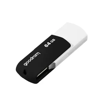 Goodram UCO2 Pendrive | USB 2.0 | 64 GB | Balta/juoda-flash atminties, saugojimo, ratai,